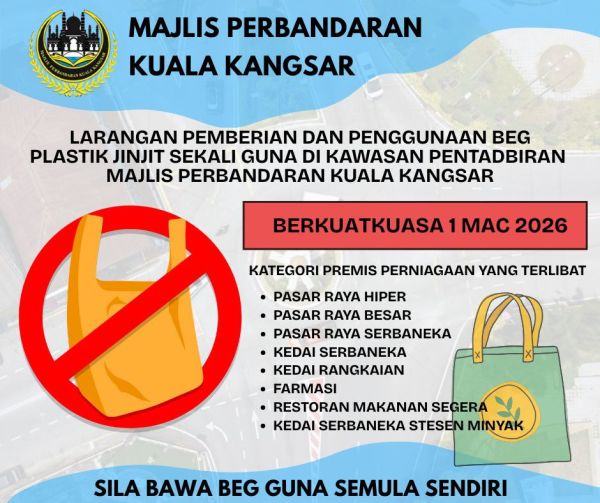 larangan beg plastik